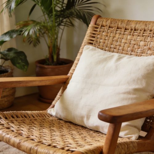 Natural Rattan Lounge Armchair